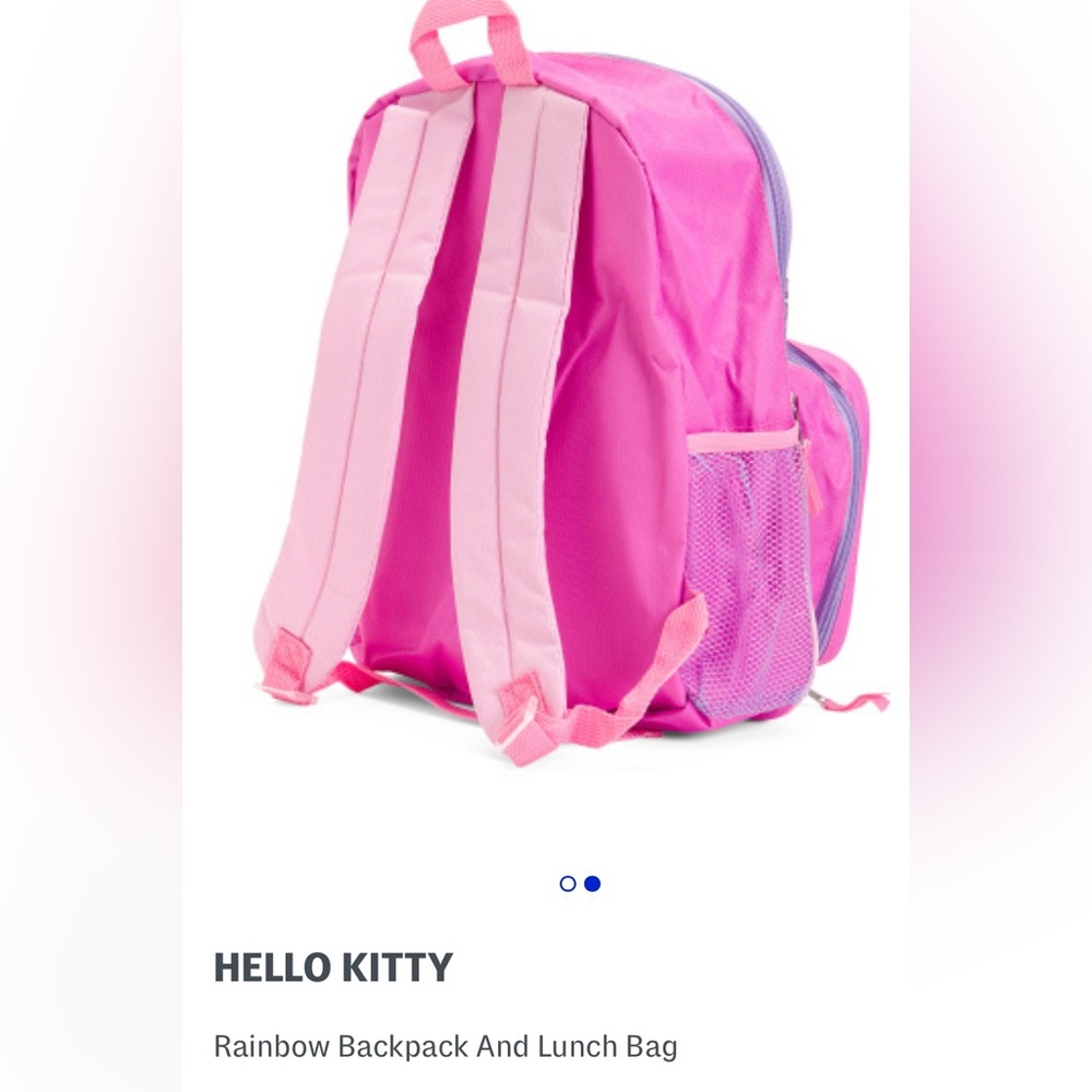 NWT 2 piece set .Hello kitty backpack with lunchbox - Picture 2 of 3